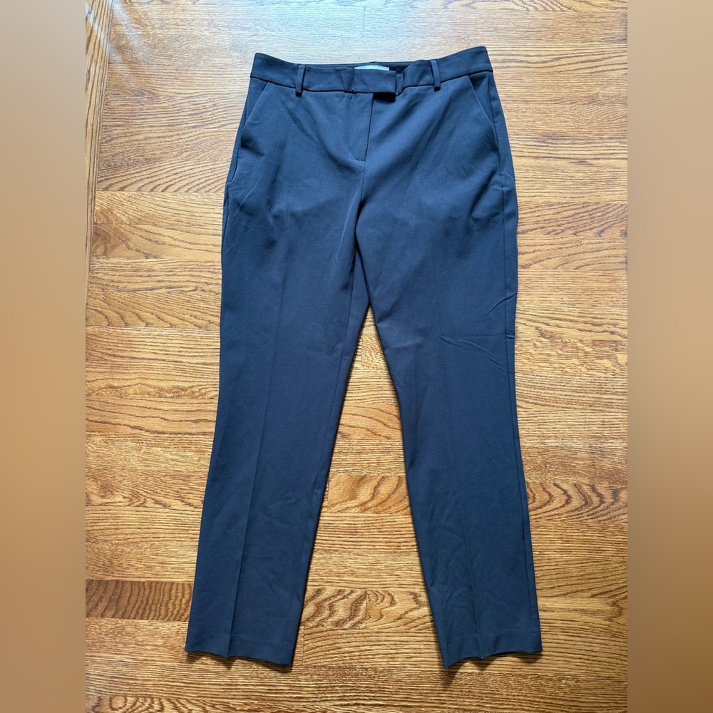 REISS Joanne Trouser Pants Corporate Girly Office Career Navy Blue Classic 8